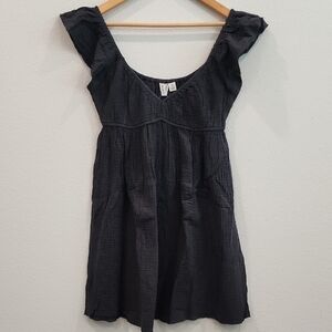 Roxy Black Mini Sundress with Scoop Neck